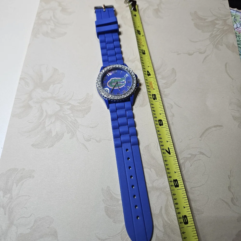 Women's Miami‎ University Florida GATORS Crystal Accent Watch, Blue/Silver Tone
